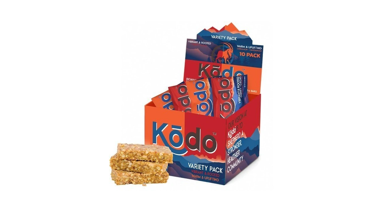 Kōdo Journey Box Protein Bar Variety Pack, Collagen Protein Bars