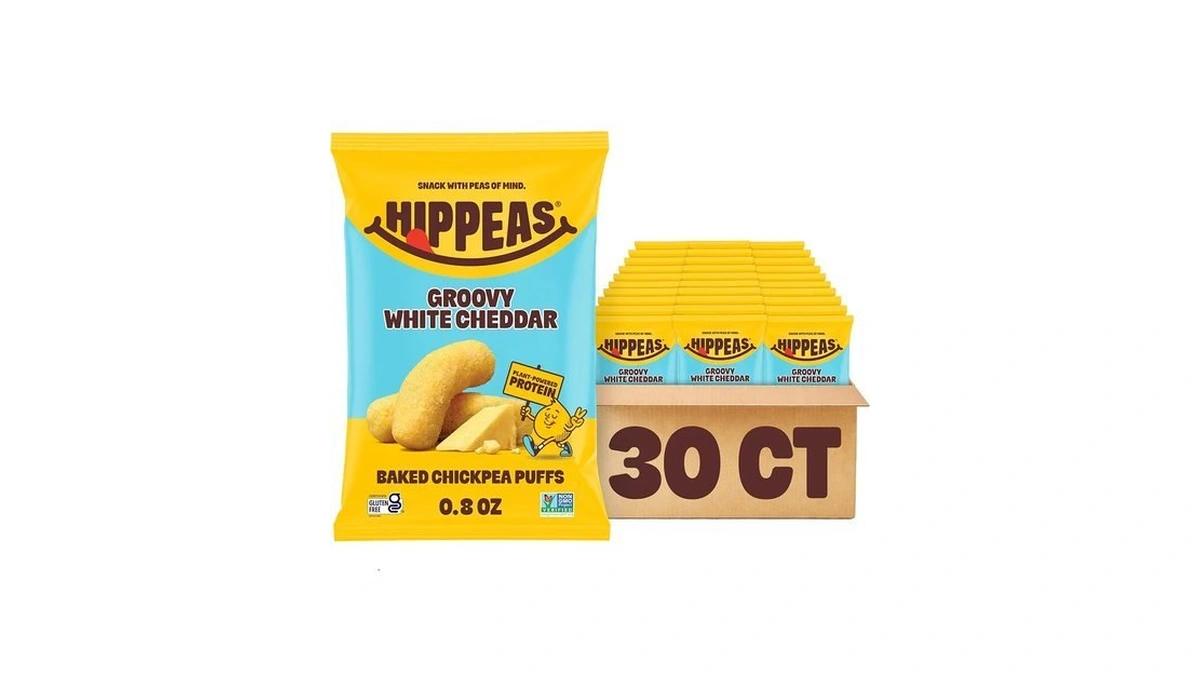 Hippeas Chickpea Puffs, Groovy White Cheddar, Gluten Free Snacks, Dairy