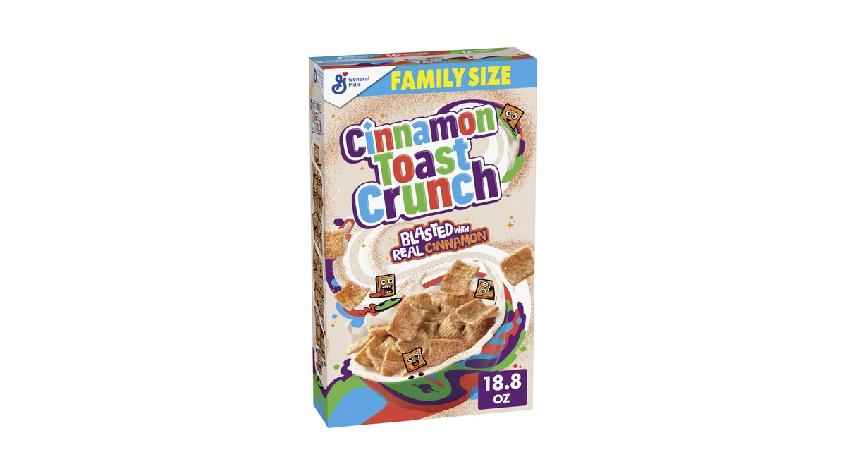 Cinnamon Toast Crunch Breakfast Cereal, Family Size, 18.8 Oz