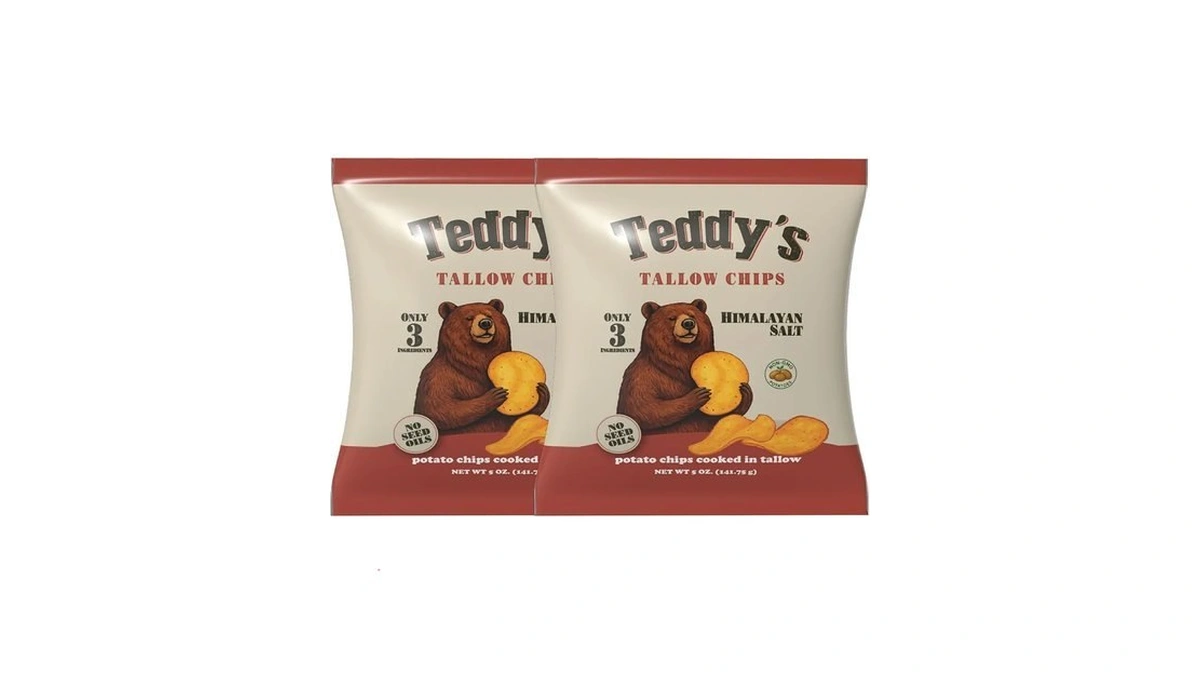 Teddy’s Tallow Chips Himalayan Salt Potato Chips – Cooked In