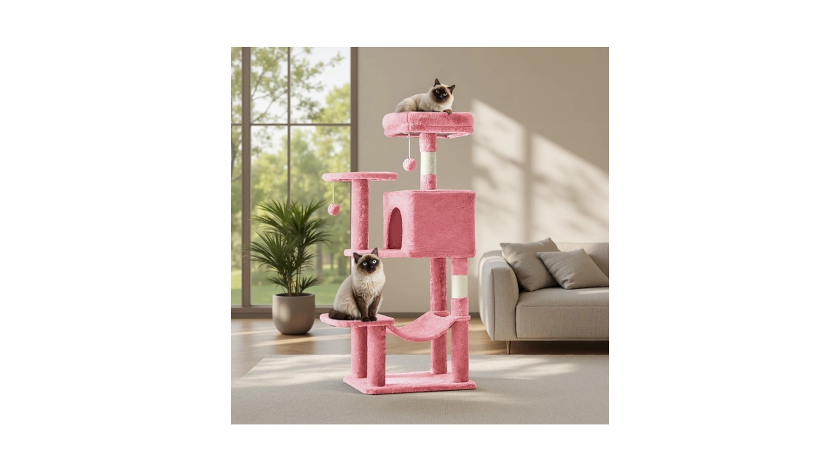Aidoly 44 Inch Small Cat Tree Tower For Indoor Cats