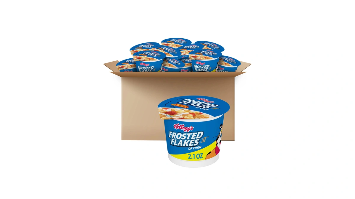 Kellogg's Frosted Flakes Original Cold Breakfast Cereal 25.2oz 12 Count