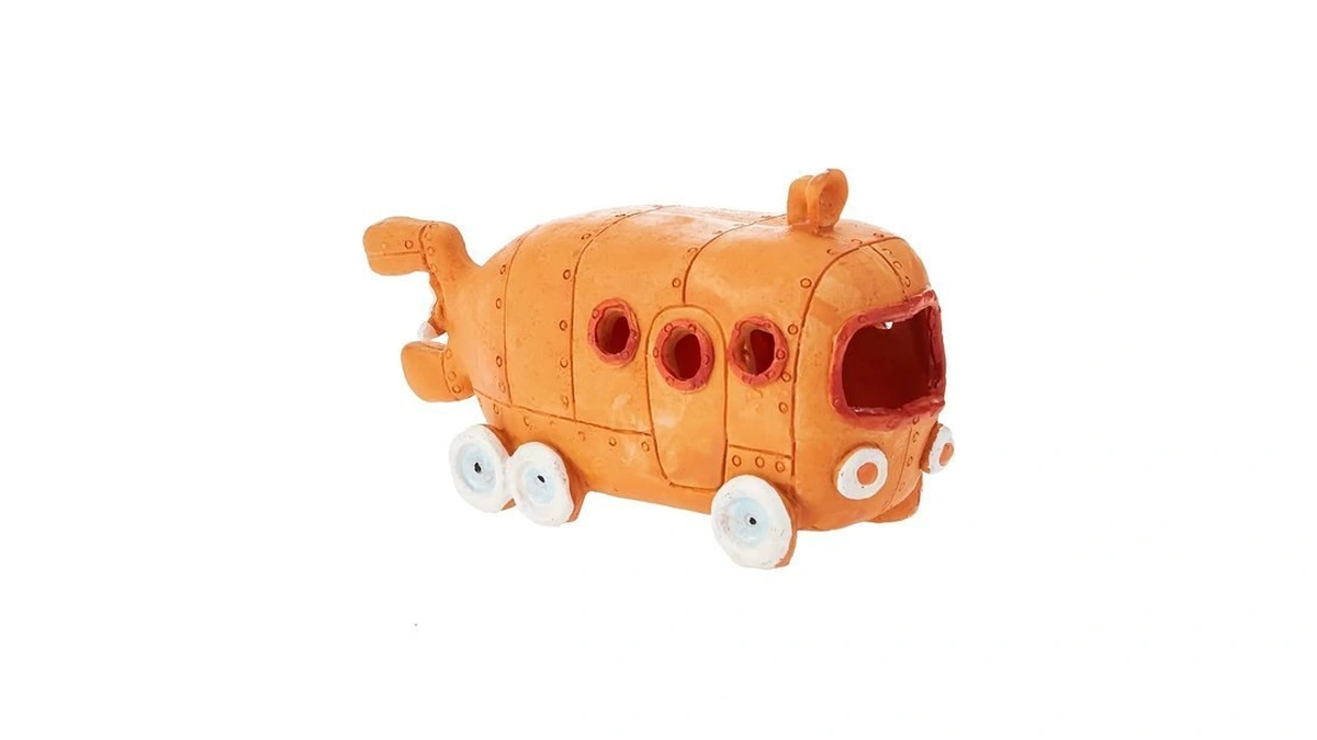 Penn-plax Nickelodeon Spongebob Squarepants Resin Decoration - Bikini Bottom Bus