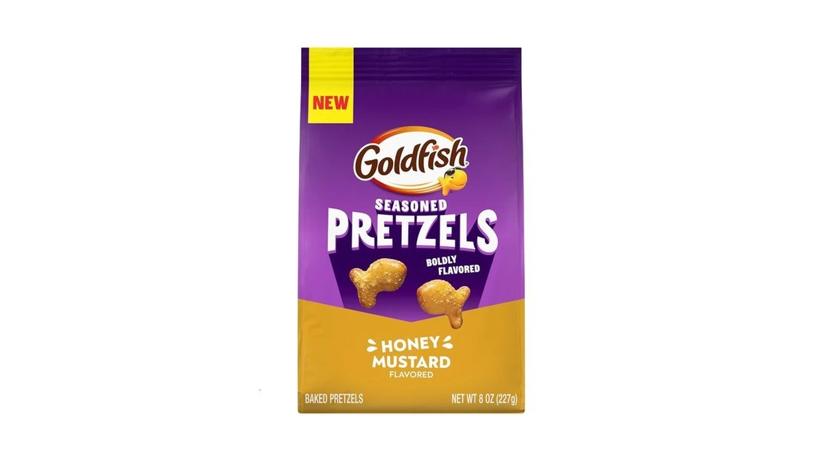 Goldfish Honey Mustard Seasoned Pretzels, 8 Ounce Bag
