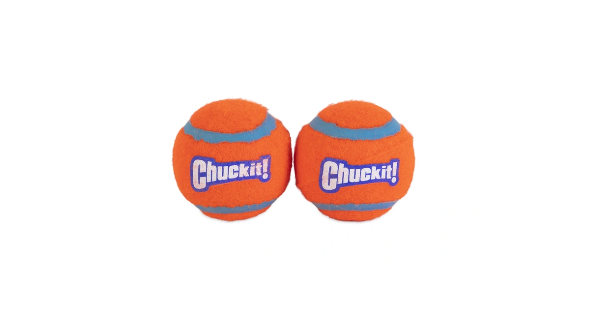 Chuckit! Dog Tennis Ball Dog Toy, Medium 2.5in 2 Pack