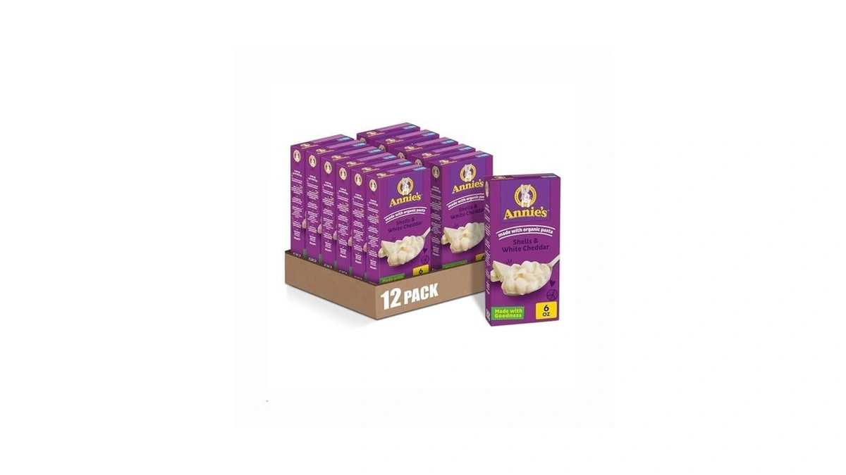 Annie's White Cheddar Shells Macaroni And Cheese With Organic Pasta,