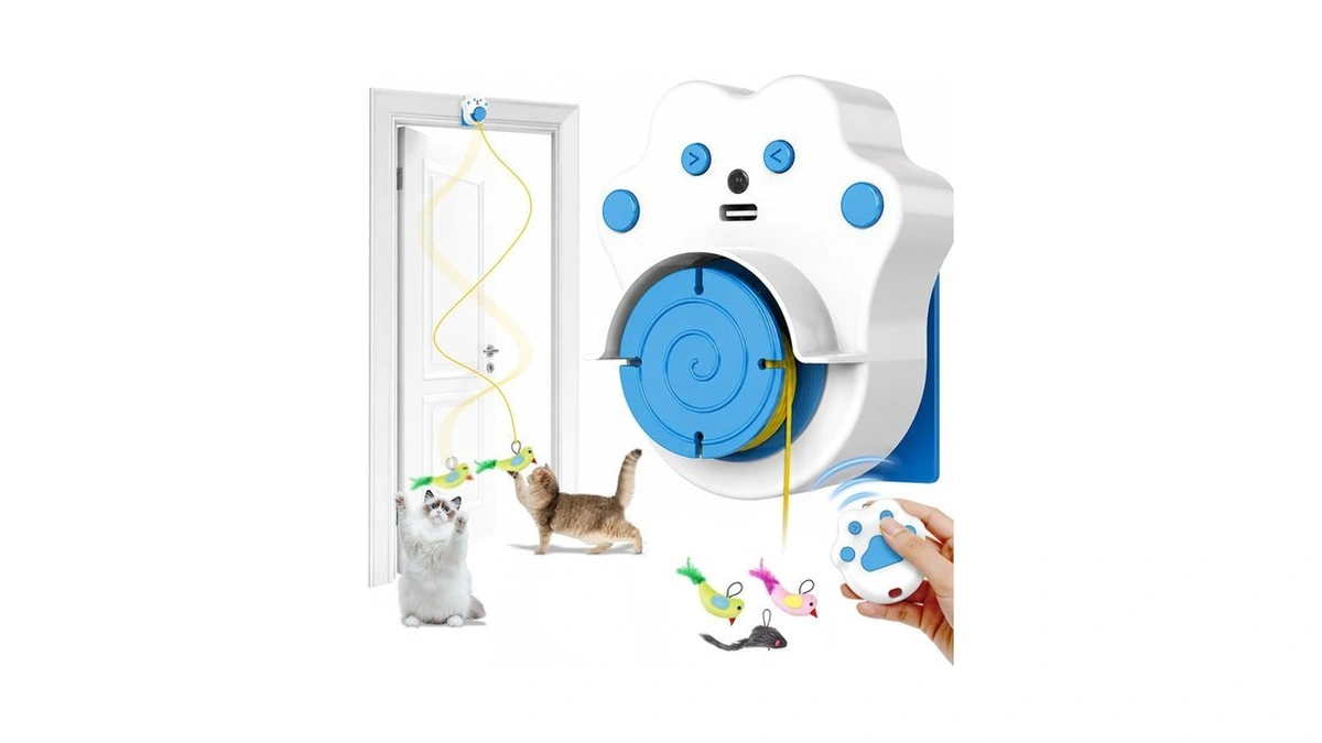Interactive Cat Toys For Indoor Cats, Remote & 4modes Automatic