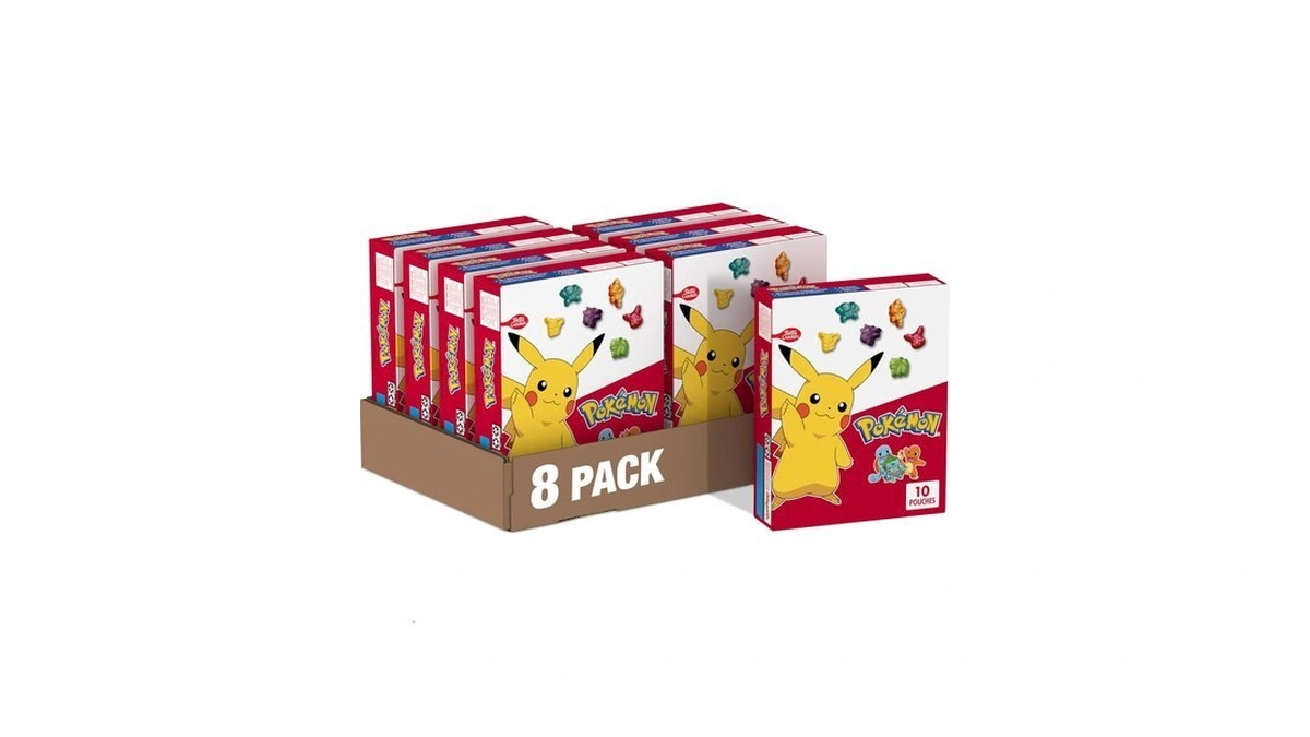 Betty Crocker Fruit Snacks Pokémon Fruit Flavored Snacks Pouches, 10