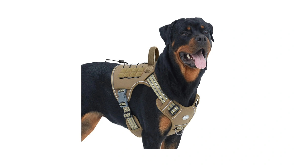Auroth Tactical Dog Harness For Large Dogs No Pull Adjustable