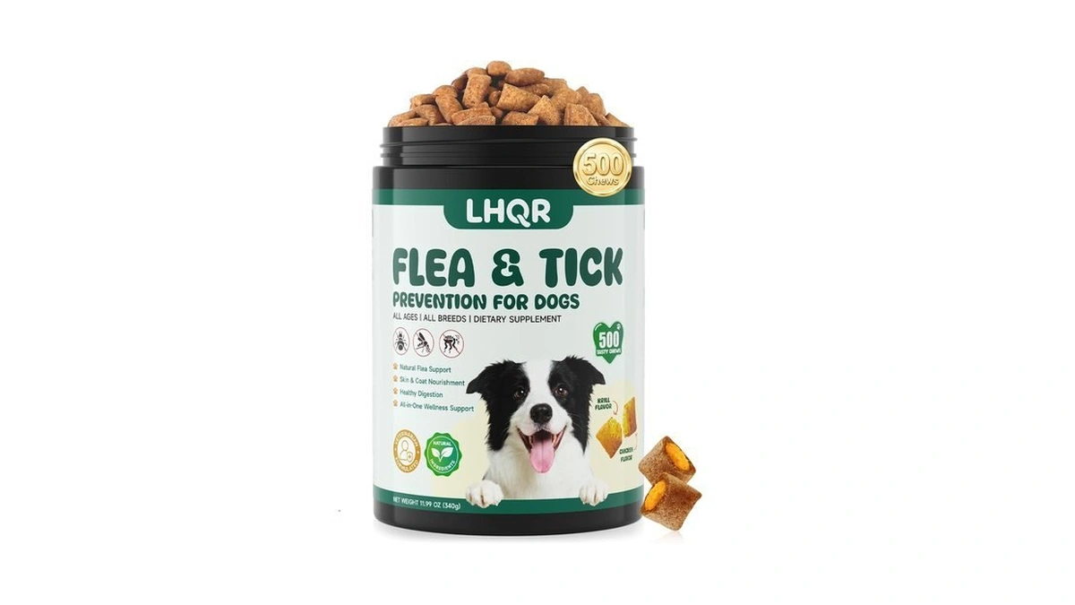 Flea And Tick Chews For Dogs, Natural Skin & Coat