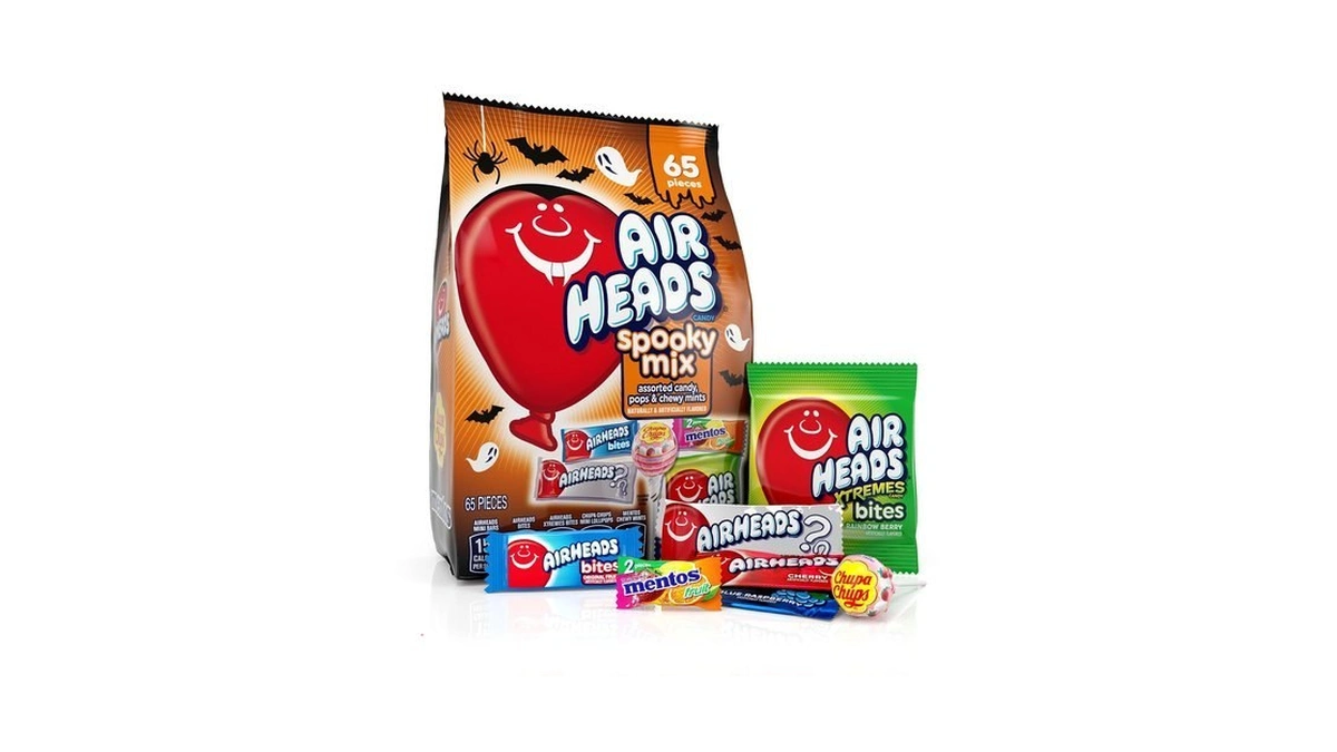 Airheads, Mentos, Chupa Chups Halloween Spooky Candy Mix, 65 Count