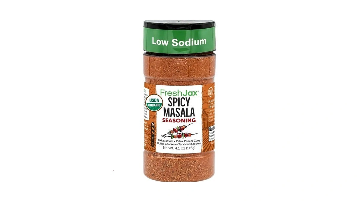 Organic Tikka Masala Seasoning, Freshjax Spicy Masala Indian Curry 4.1oz