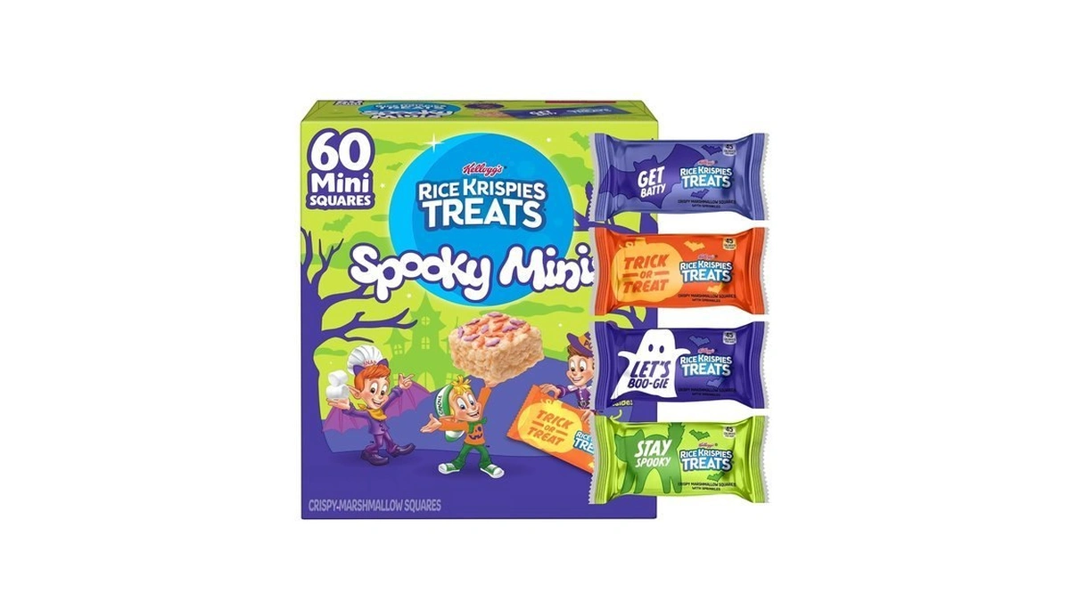 Rice Krispies Treats Mini Crispy Marshmallow Squares, Kids Snacks, Cereal