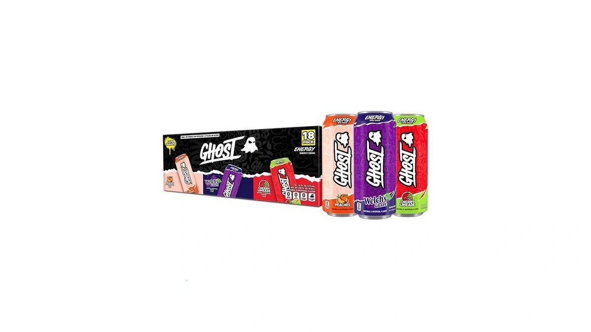 Ghost Energy Drink, Zero Sugars, 18-pack, Variety Pack, 16oz