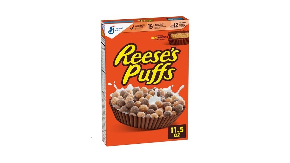 Reese's Puffs Breakfast Cereal, Chocolatey Peanut Butter Cereal, 11.5 Oz