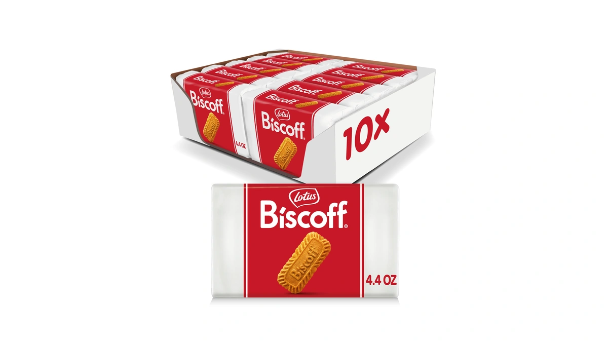 Lotus Biscoff Cookies, Caramelized Biscuit Cookies, 16 Cookies (pack Of