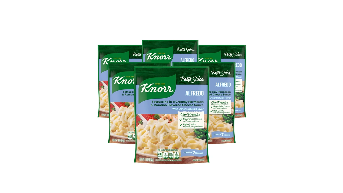 Knorr Fettuccine Alfredo Pasta Sides 4.4 Oz, Quick Easy Meal