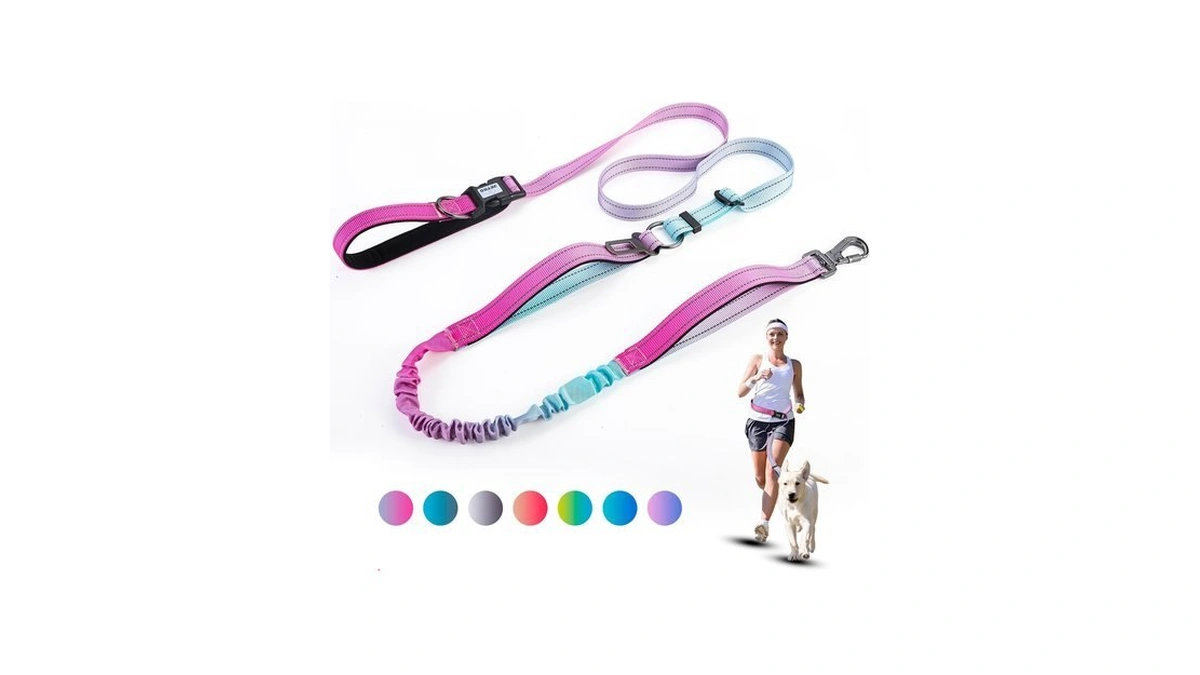 Jetog Heavy Duty Hands Free Dog Leash, 5-7 Ft Reflective