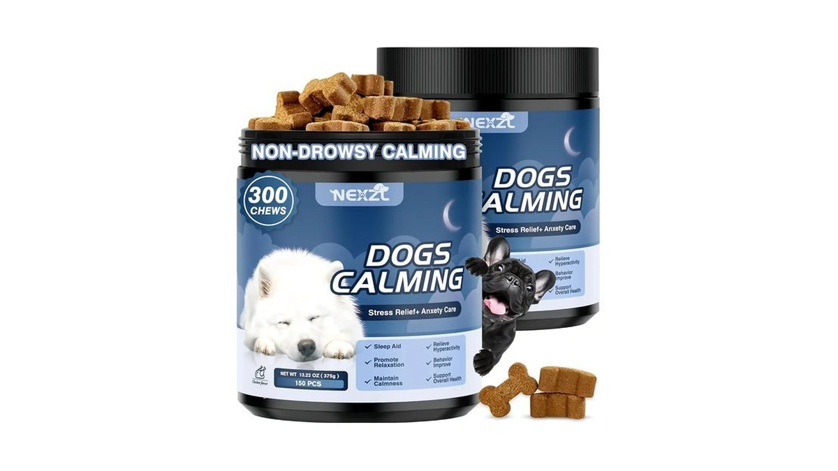 Calming Chews For Dogs 300 Treats, Melatonin For Dogs, Anxiety