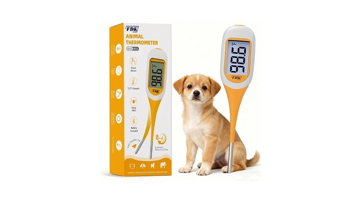 Fdk 8-second Dog & Cat Thermometer, Fast Digital Pet Rectal