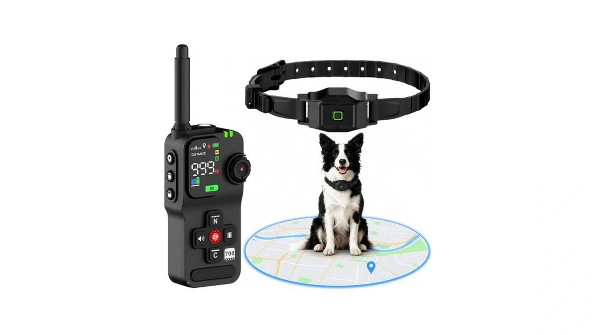 Ttpet Gps Wireless Dog Fence System & Training Collar With