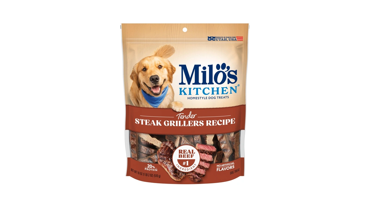 Milo’s Kitchen Steak Grillers Recipe Dog Treats, 18 Oz. Bag