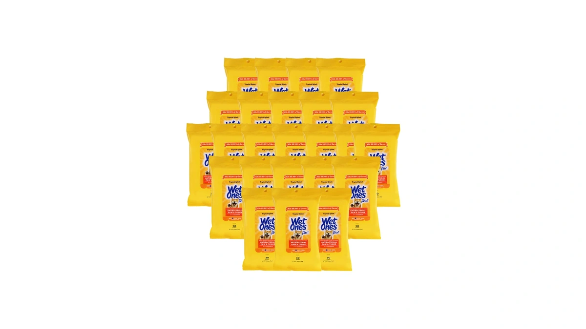 Wet Ones For Pets Paw And Tushie Dog Wipes, Tropical