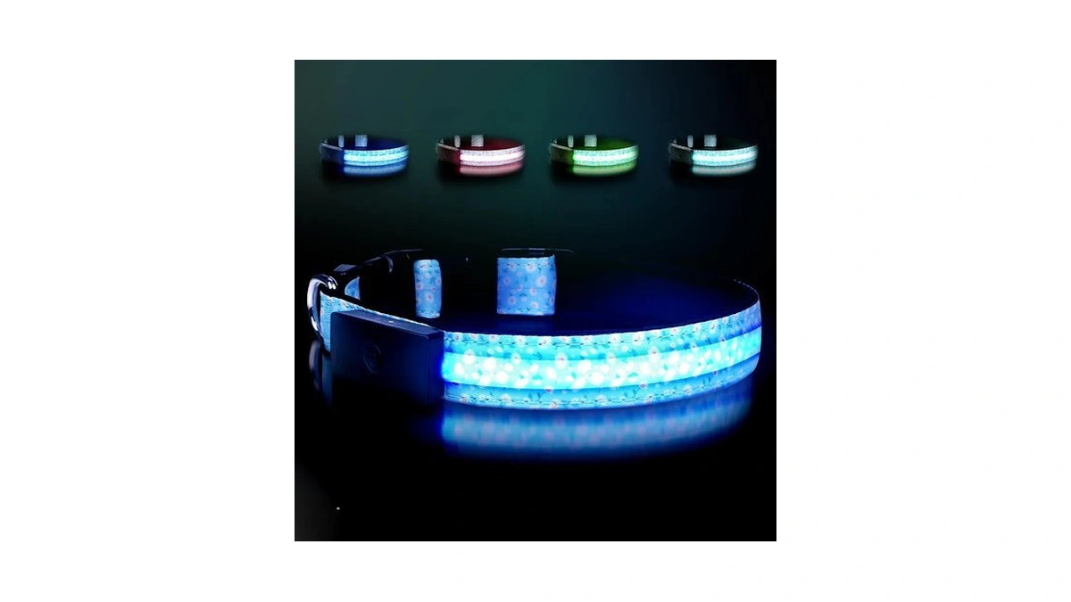Led Dog Collar Rechargeable, Brightest Light Up Dog Collars, Xl