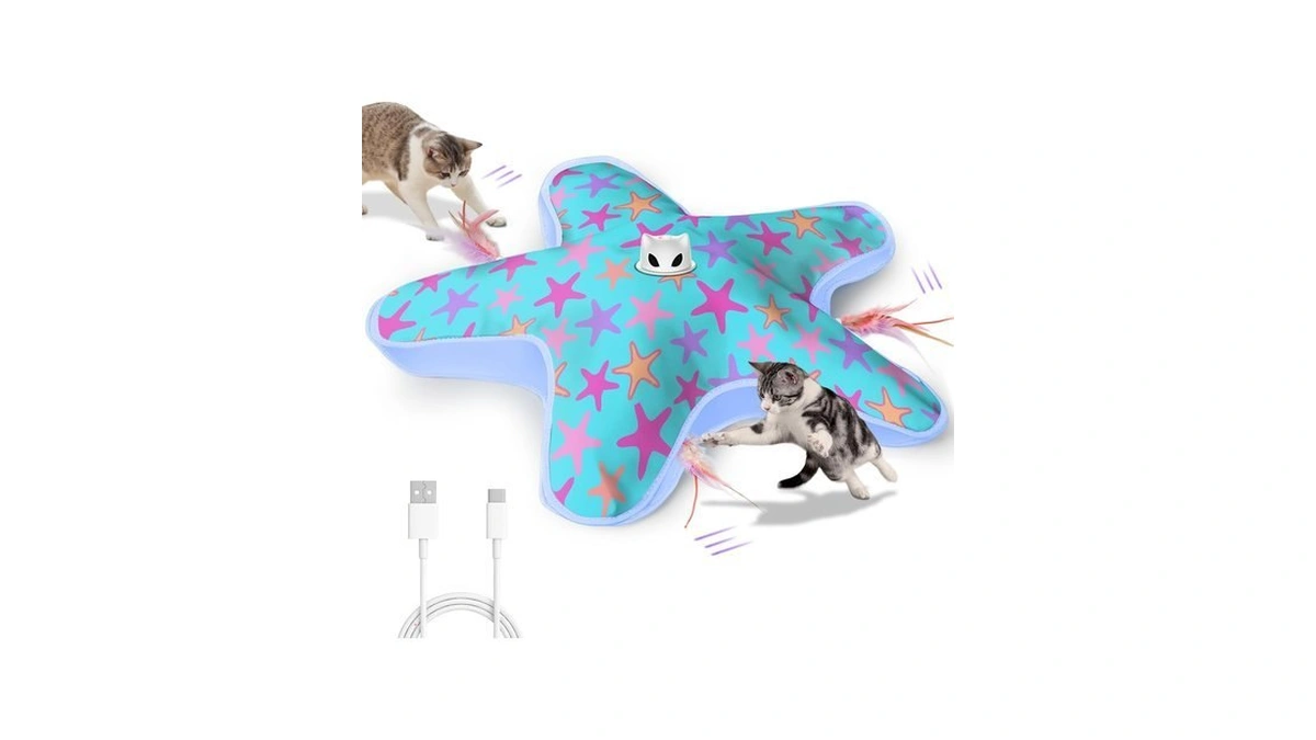 Ddxcoo Interactive Cat Toys For Indoor Cats With Moving Concealed