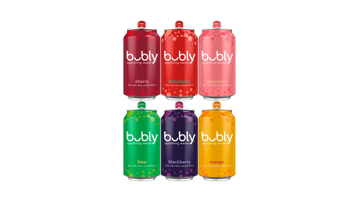 Bubly Sparkling Water, 6 Flavor Variety Pack, 12 Fl Oz
