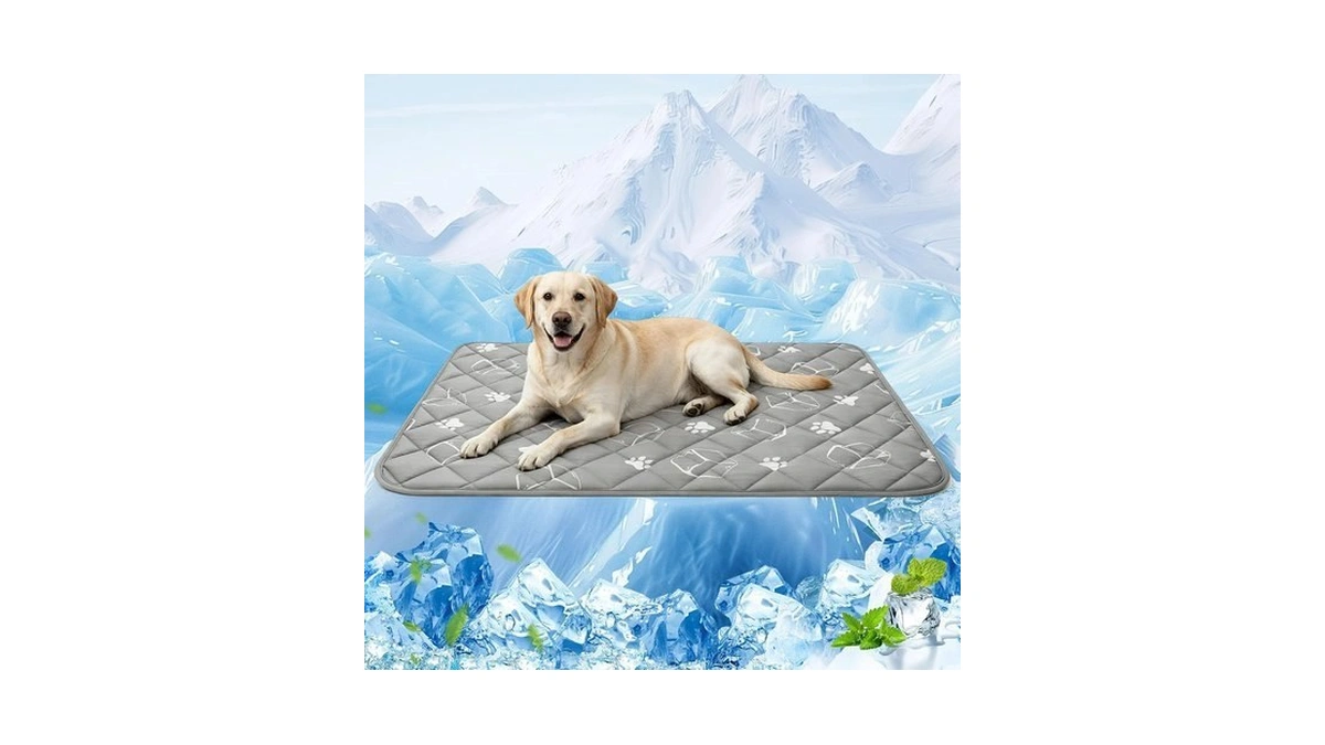 Bingpet Dog Cooling Mat, 47”x28” Large Upgraded Thickened Cooling Pad