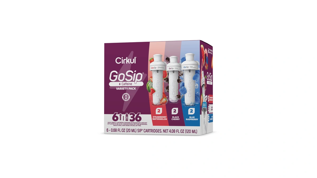 Cirkul Gosip 6-pack. No Sugar, 0 Cal Flavored Water With