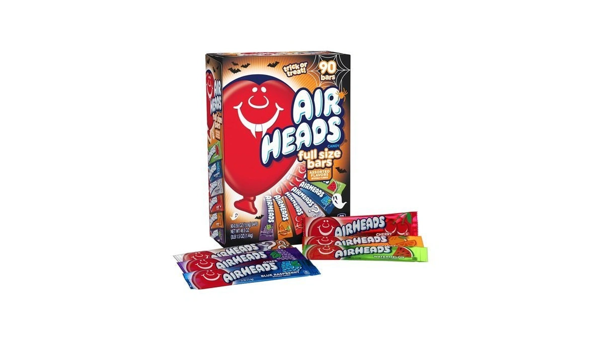 Airheads Full-size Candy Bars, Halloween Variety Pack, 90 Count Box
