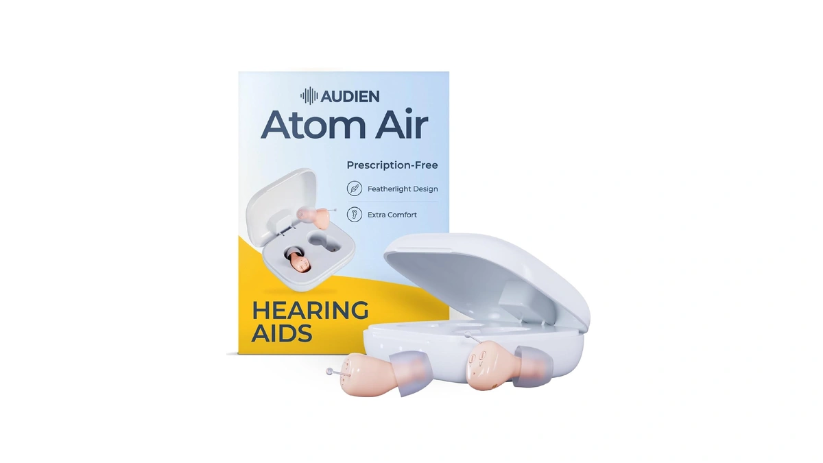 Audien Atom Air Otc In-ear Hearing Aids For Seniors &