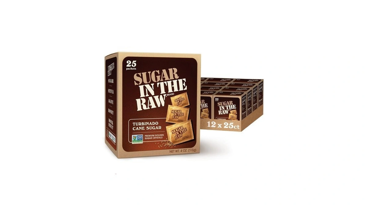Sugar In The Raw, Turbinado Cane Sugar Packets, 25 Ct