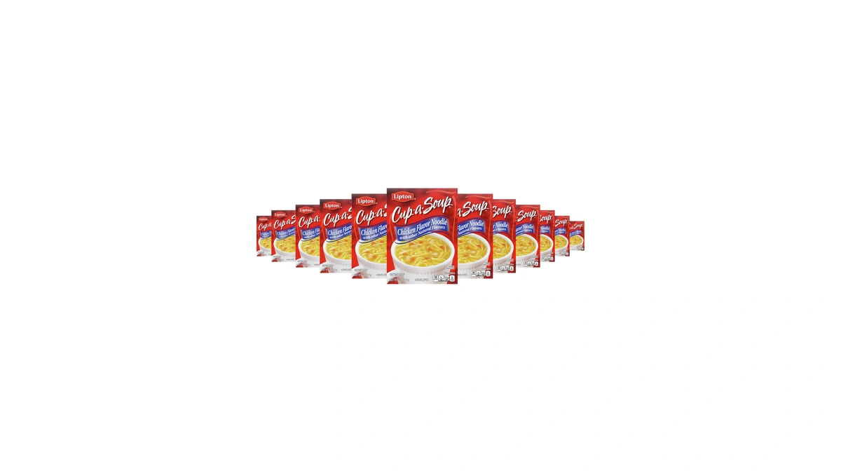 Lipton Cup-a-soup Chicken Noodle Instant Soup Pack Of 12, 1.8