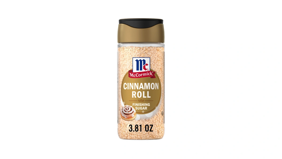 Mccormick Finishing Sugar, Cinnamon Roll, Blend Of Cinnamon And Warm
