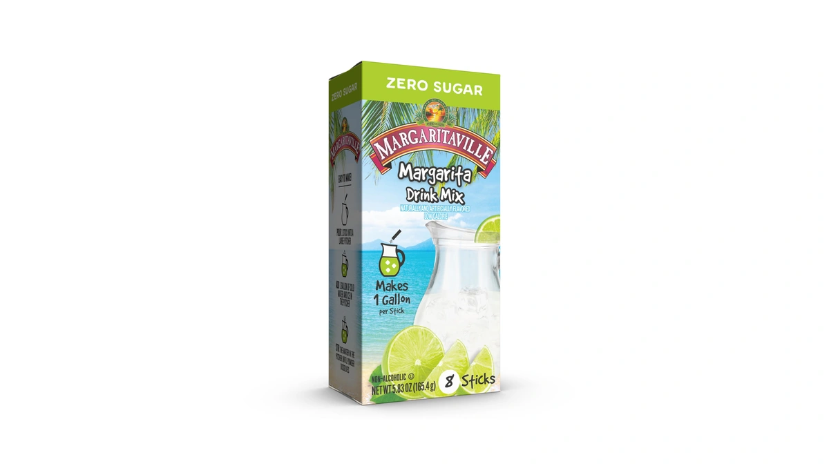 Margaritaville Gallons To Go Powdered Drink Mix, 8-count Box– Margarita