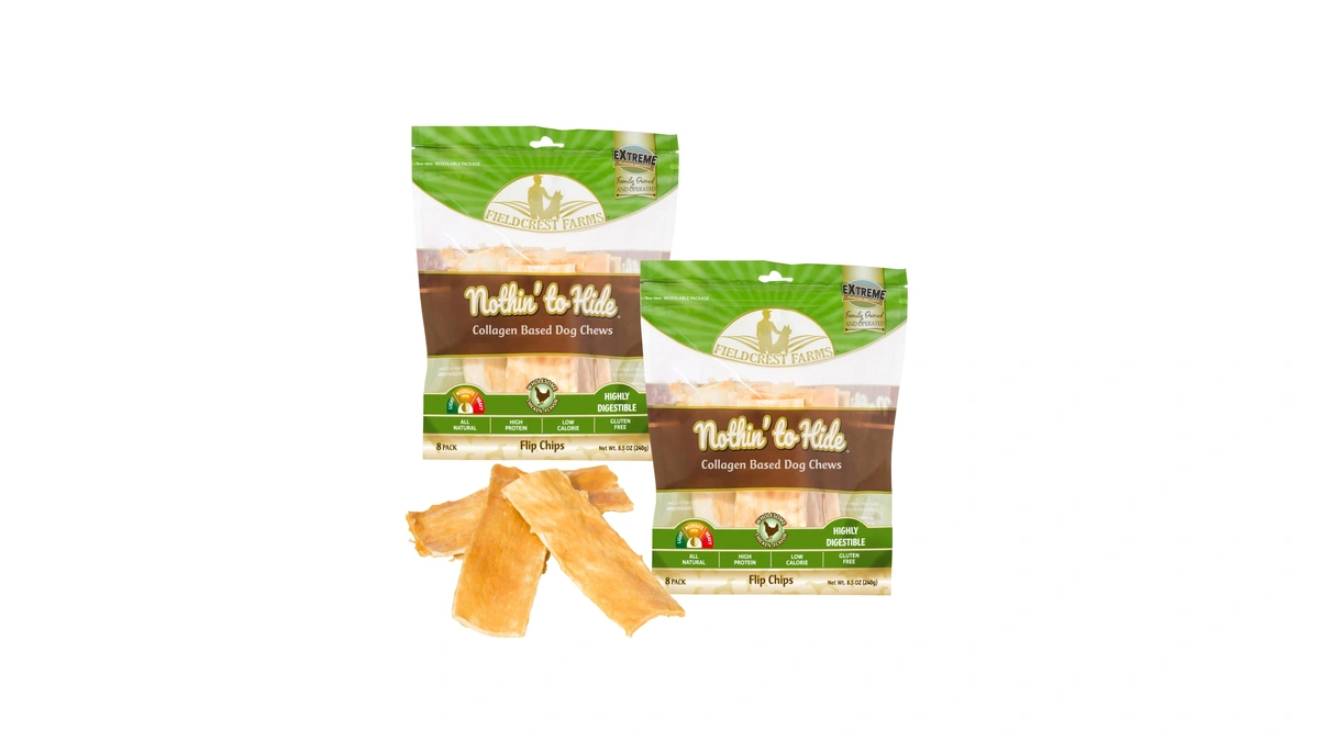 Fieldcrest Farms Nothin To Hide Flip Chips Dog Chews -