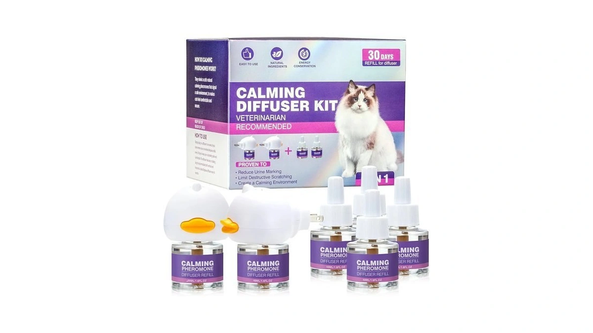 Tcllka Cat Calming Pheromone Diffuser Effectively Relieve Anxiety Stress Cat