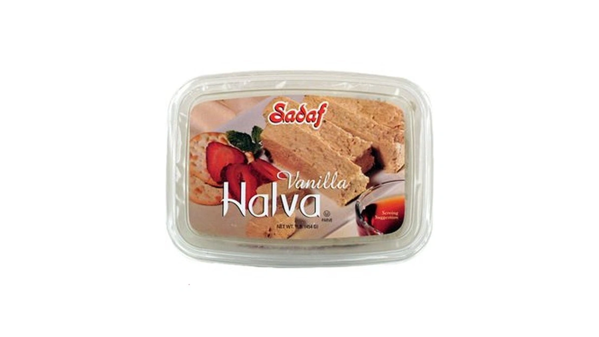 Sadaf Halva Vanilla - Vanilla Halva Dessert - Sweet Vanilla