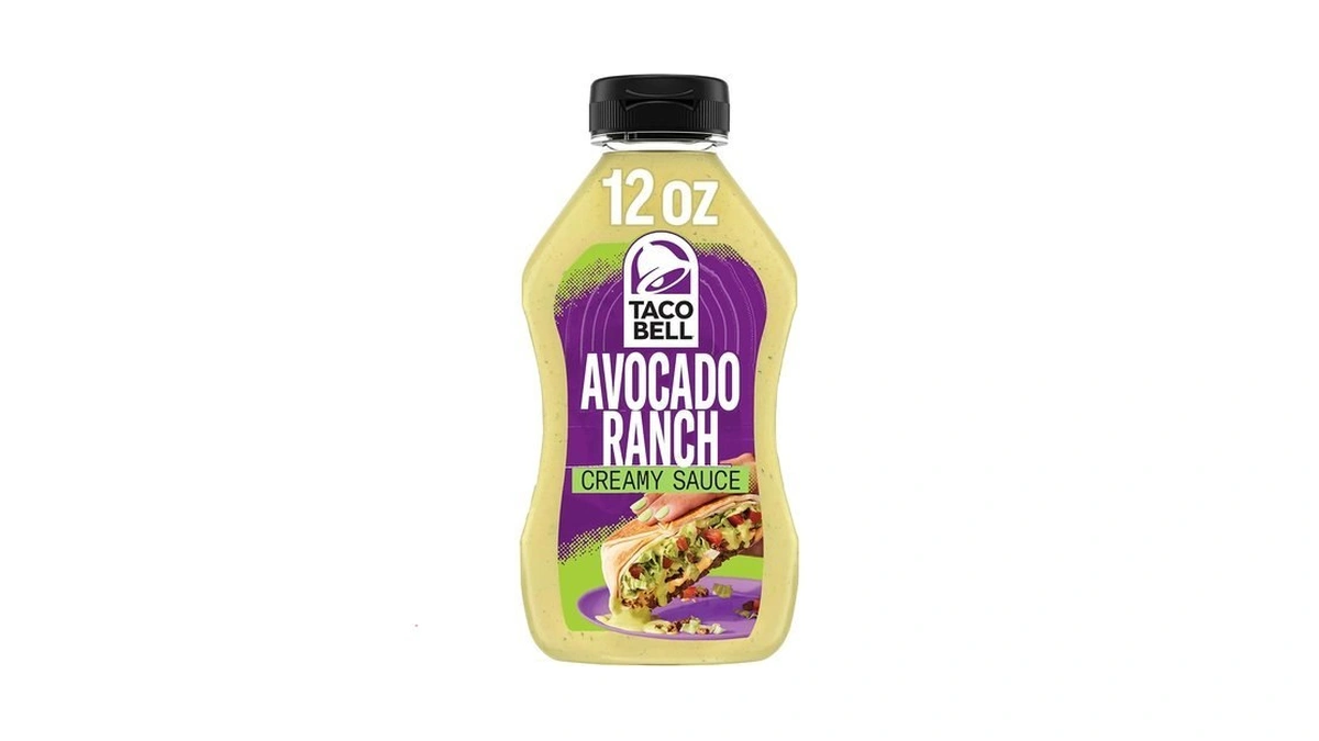 Taco Bell Sauce, Creamy Avocado Ranch, 12 Fl Oz Bottle
