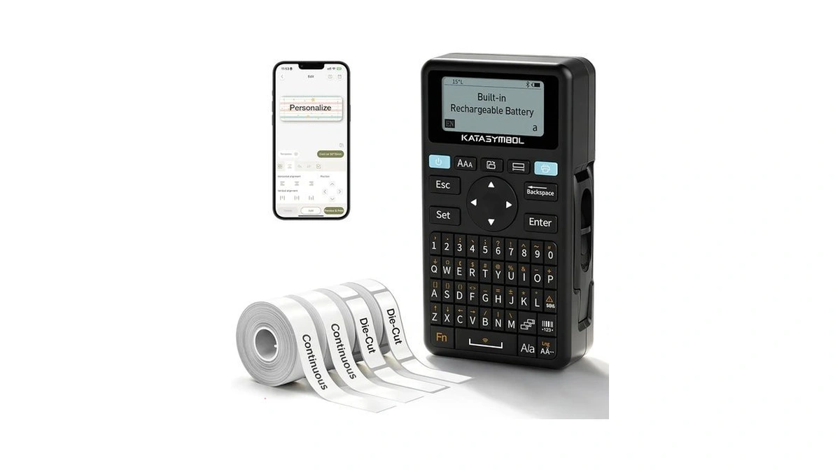 Supvan E11 Keyboard & Bluetooth Label Maker Machine With 4
