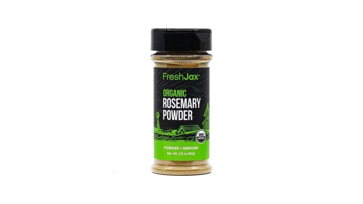 Organic Ground Rosemary Powder, Freshjax Cooking Dried Herb Leaves 2.5oz