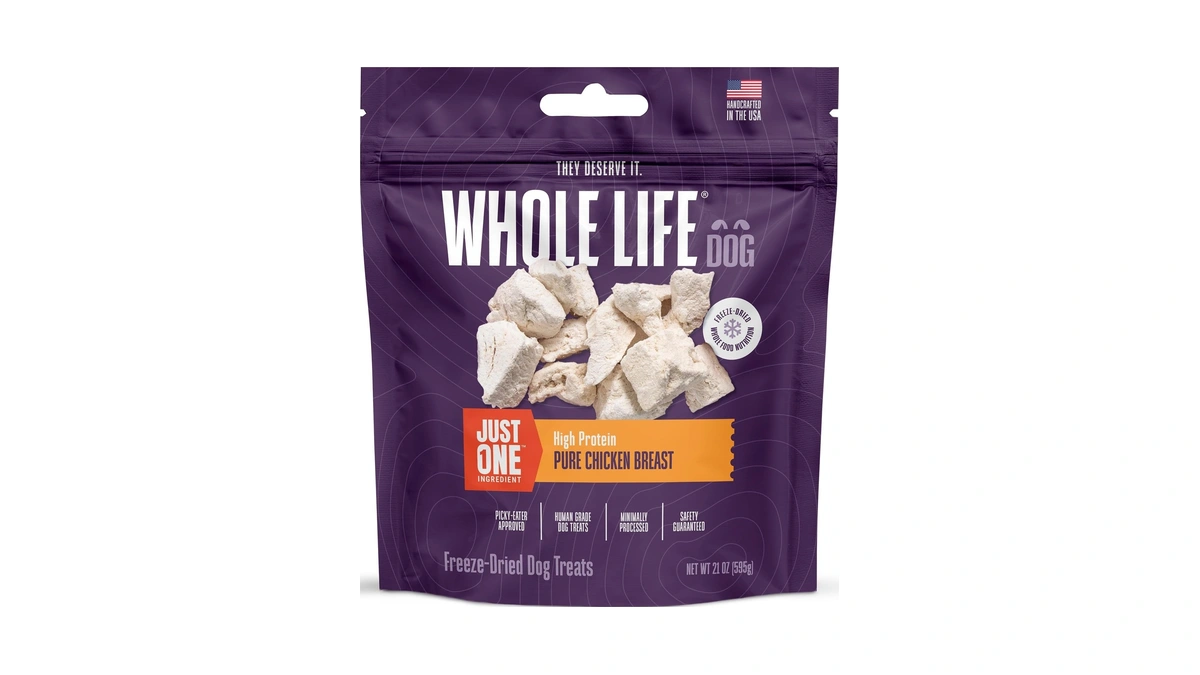 Whole Life Dog Just One Chicken Freeze Dried Dog Treats