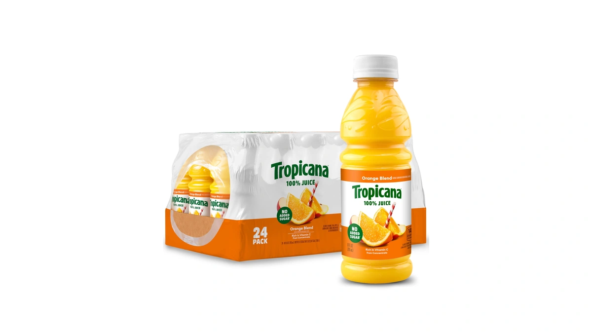 Tropicana 100% Juice Orange Blend, Single Serve, 10 Fl Oz