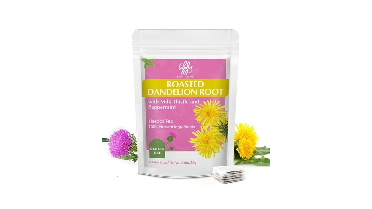 Dandelion Root Tea For Antioxidant & Digestive Support, 40 Tea