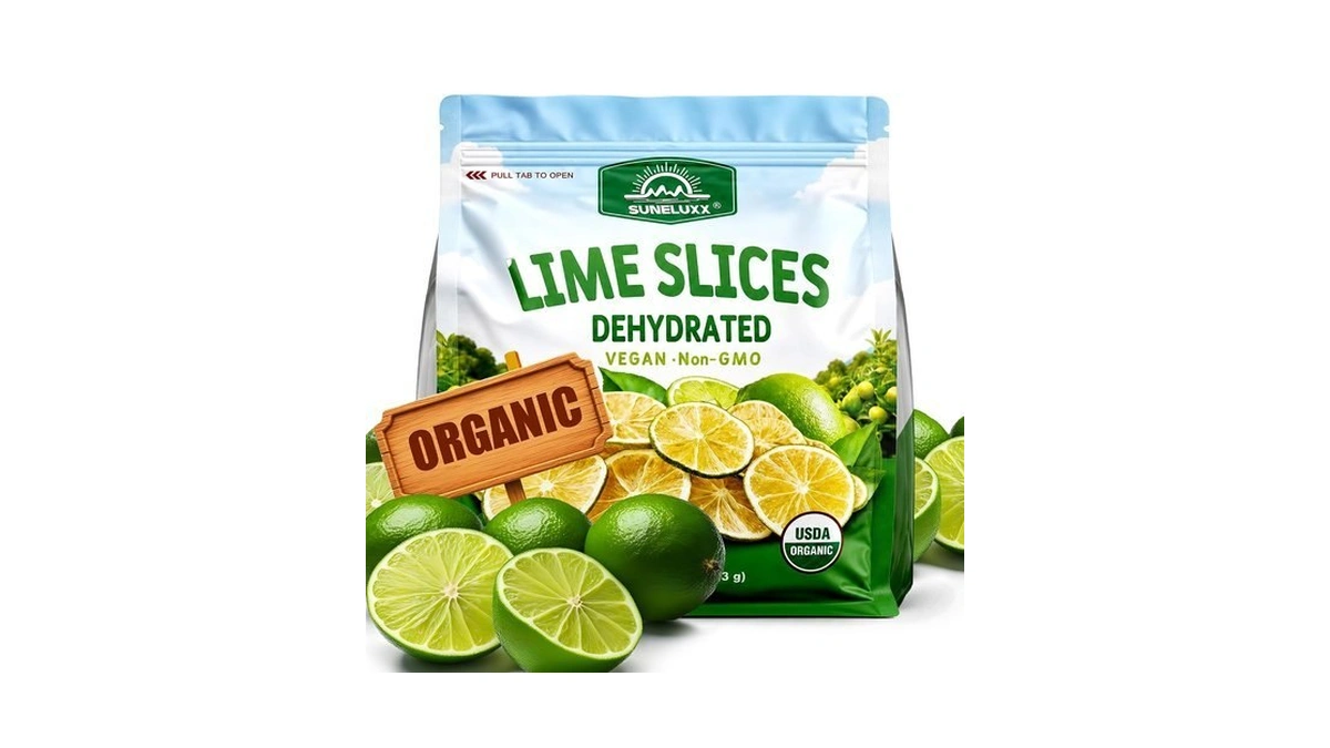 Organic Dehydrated Dried Lime Slices, Dry Cocktails Garnish Citrus Fruit