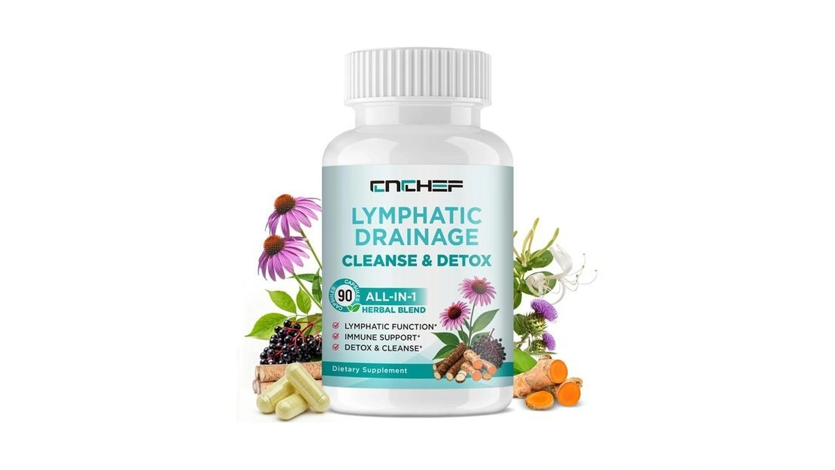 Lymphatic Drainage Supplement – Lymphatic Drainage Capsules, Supports Lymphatic Wellness,