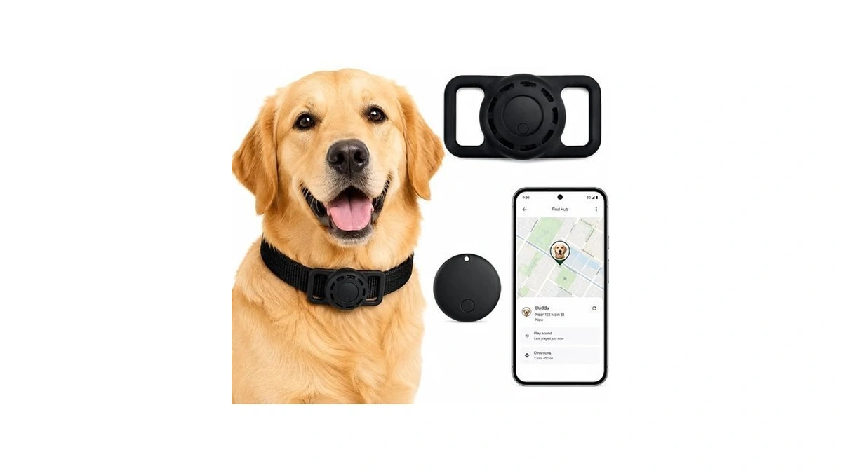Gps Smart Collar For Dogs, Android Pet Tag. Waterproof, Google